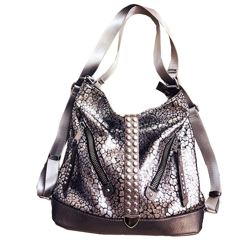 Fashion women's bag trend single shoulder bag multi-purpose printed leather trend women's large capacity backpack
Fashion women's bag trend single shoulder bag multi-purpose printed leather trend women's large capacity backpack