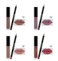 

2019 Full-Coverage Color Makeup Private Label Lip Liner Set And Lipstick