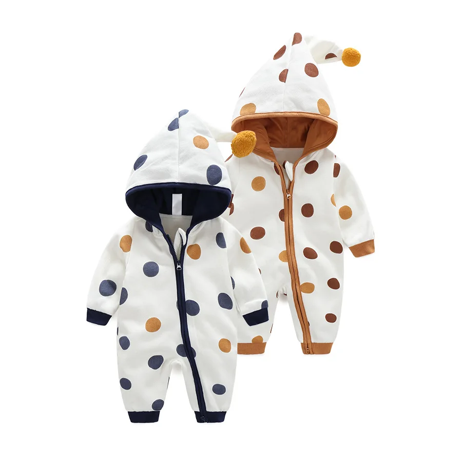 Baby Jumpsuit Double Cotton Polka Dot Hood Crawler Baby Hoodie Crawler baby and childrens clothing
Baby Jumpsuit Double Cotton Polka Dot Hood Crawler Baby Hoodie Crawler baby and childrens clothing