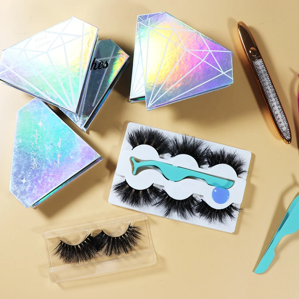 Mink Eyelashes Vendor Customized Wholesale False Eyelashes Packaging Box
Mink Eyelashes Vendor Customized Wholesale False Eyelashes Packaging Box