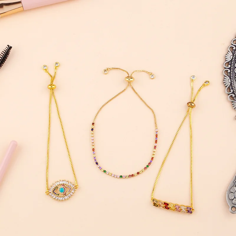 Europe United States fashion new exquisite micro set zirconia female students colorful crystal bracelet accessories, Multi color
Europe United States fashion new exquisite micro set zirconia female students colorful crystal bracelet accessories, Multi color