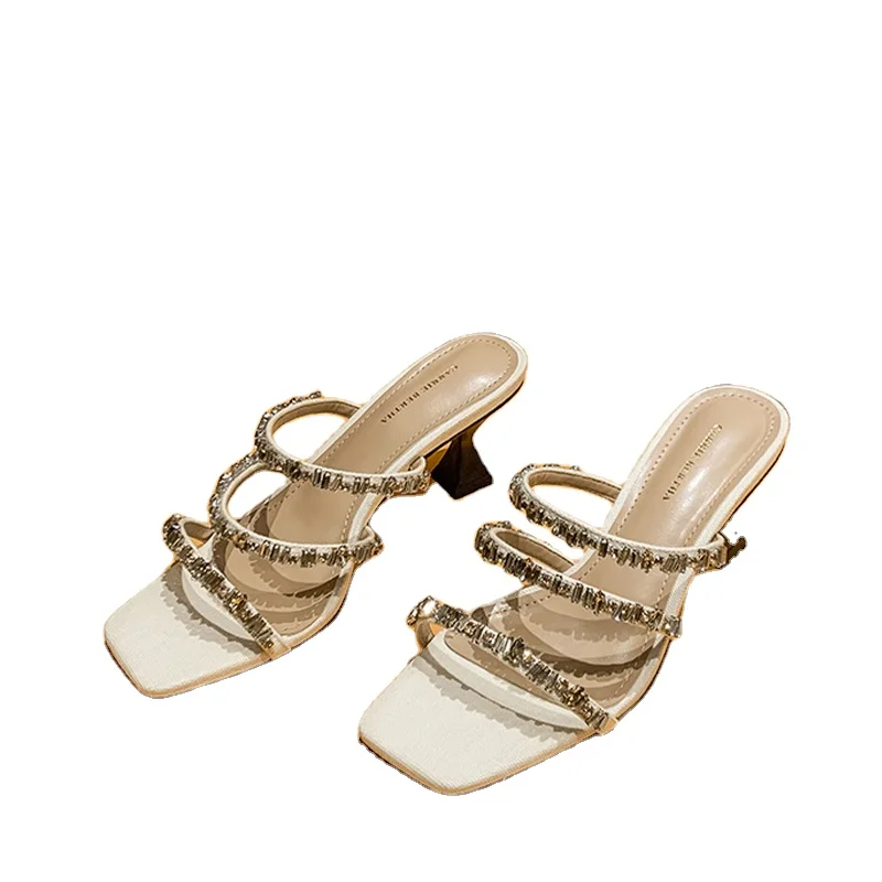 2021New type dazzling ladies sandals colorfui women's slippers high heels fashion girls slippers
2021New type dazzling ladies sandals colorfui women's slippers high heels fashion girls slippers