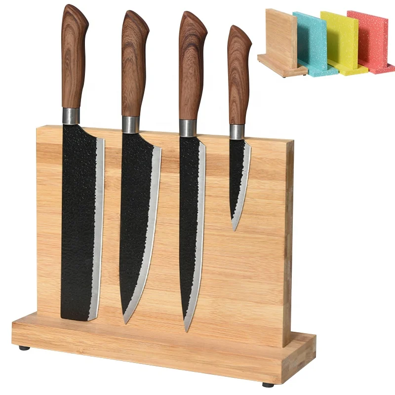 Amazon hot sale Bamboo Powerful Magnetic Knives Holder Capacity Knife Organizer Block and Storage
Amazon hot sale Bamboo Powerful Magnetic Knives Holder Capacity Knife Organizer Block and Storage