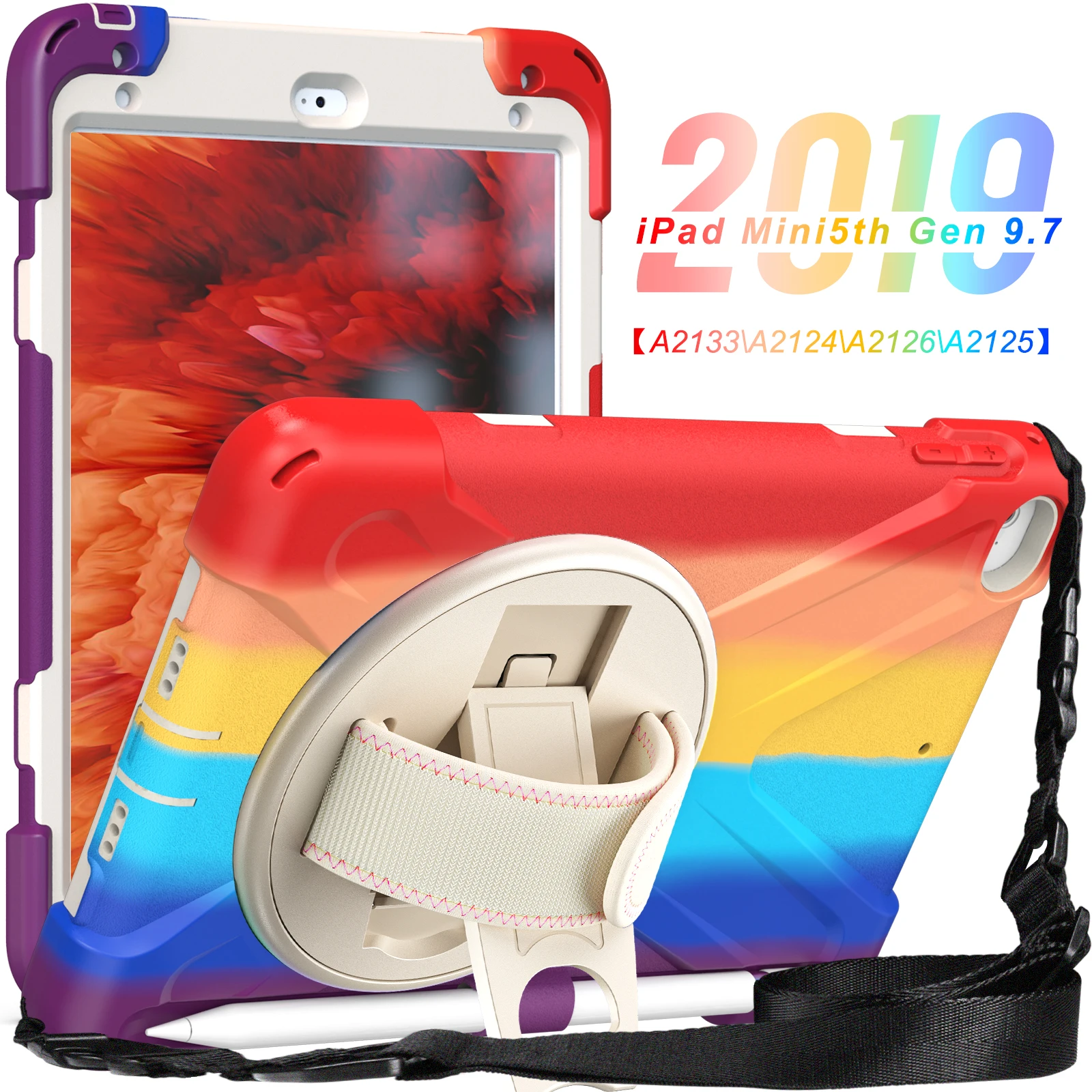 DHL Free Colorful Symmetry Case For iPad Mini 4 5 Hand Shoulder Strap Cover Defender Shokcproof Kickstand Armor Shell Shell
DHL Free Colorful Symmetry Case For iPad Mini 4 5 Hand Shoulder Strap Cover Defender Shokcproof Kickstand Armor Shell Shell