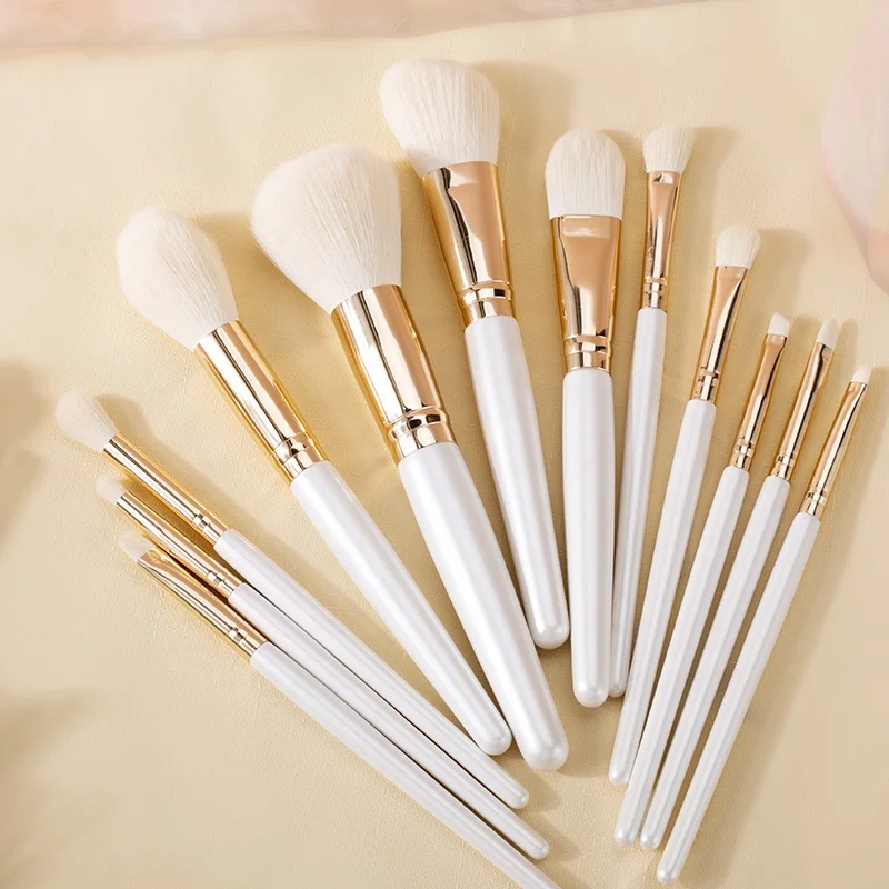 Professional 12PCS Luxury Pearl White Makeup Brushes With Travel Portable Bag Cosmetic Brush Set Tresluces Brush
Professional 12PCS Luxury Pearl White Makeup Brushes With Travel Portable Bag Cosmetic Brush Set Tresluces Brush