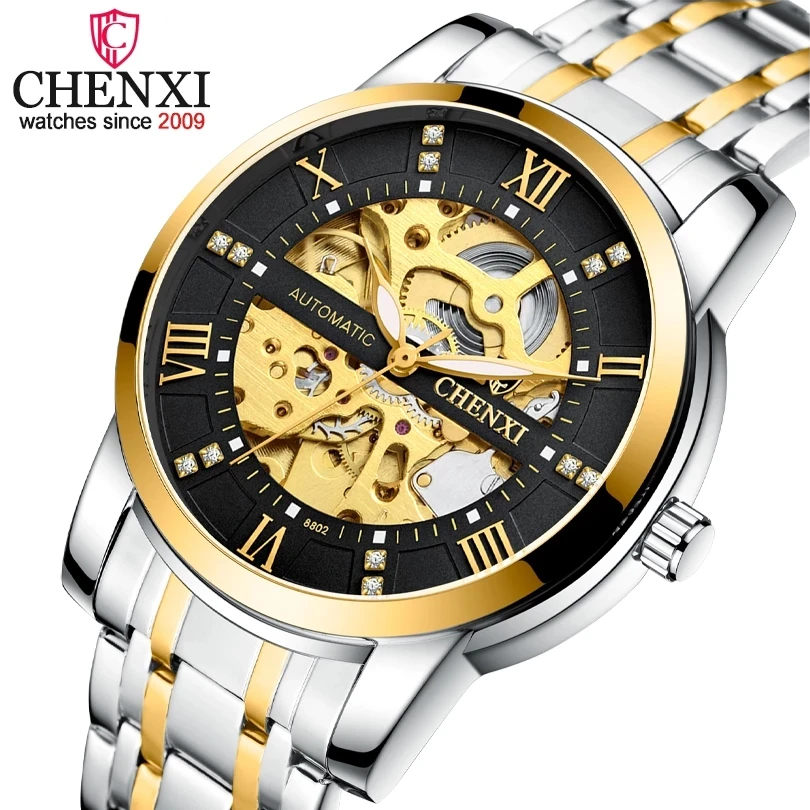 CHENXI Men Automatic Watch Waterproof Top Brand Luxury Mechanical Tourbillon Clock Fashion Business Wristwatch Relogio Masculino
CHENXI Men Automatic Watch Waterproof Top Brand Luxury Mechanical Tourbillon Clock Fashion Business Wristwatch Relogio Masculino