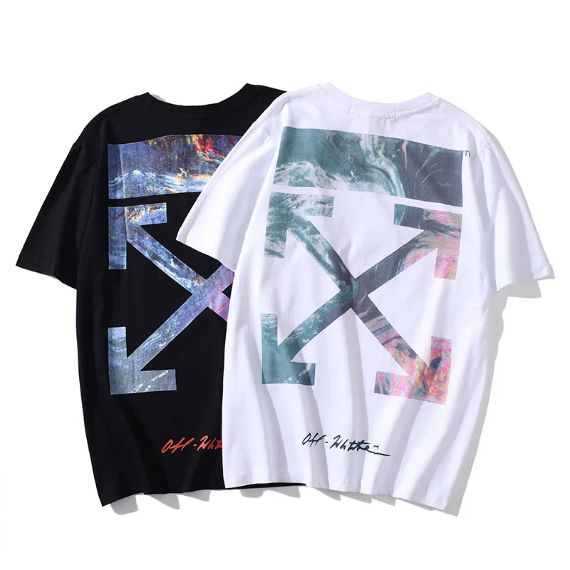 2021 New Style Summer OFF limited sale WHITES printed T-shirt volcano sea oil painting arrow short sleeve T-shirt, Customized colors
2021 New Style Summer OFF limited sale WHITES printed T-shirt volcano sea oil painting arrow short sleeve T-shirt, Customized colors