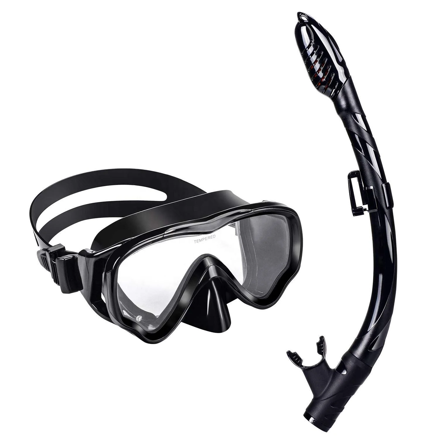 Dry Top Tempered Glass Silicone Snorkel Mask Set For Snorkeling Diving, Black/yellow/blue/red/pink
Dry Top Tempered Glass Silicone Snorkel Mask Set For Snorkeling Diving, Black/yellow/blue/red/pink