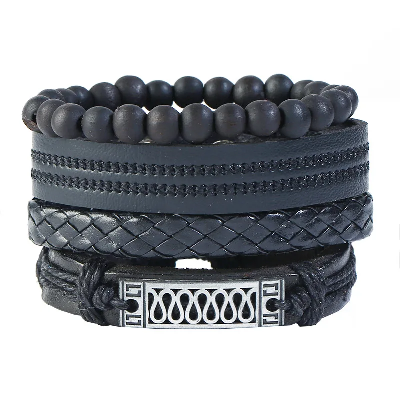 Fashion Jewelry Charm Vintage Boyfriend Gift Handmade Multilayer Wrap Rope Bracelets & Bangles Leather Bracelet Set, As picture
Fashion Jewelry Charm Vintage Boyfriend Gift Handmade Multilayer Wrap Rope Bracelets & Bangles Leather Bracelet Set, As picture
