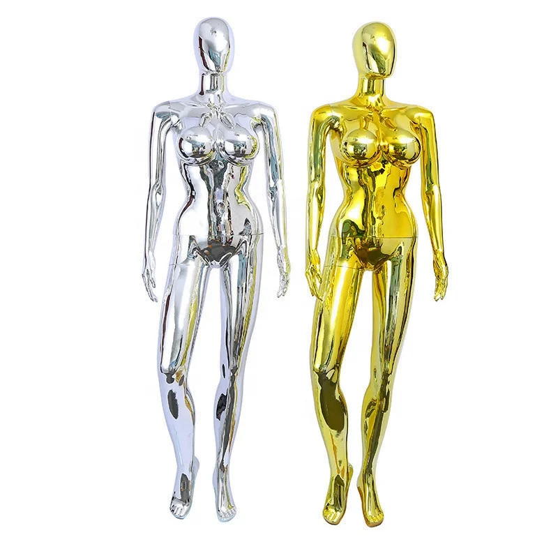 Big breasted buttocks model electroplating gold mirror full body female model clothing window display props
Big breasted buttocks model electroplating gold mirror full body female model clothing window display props