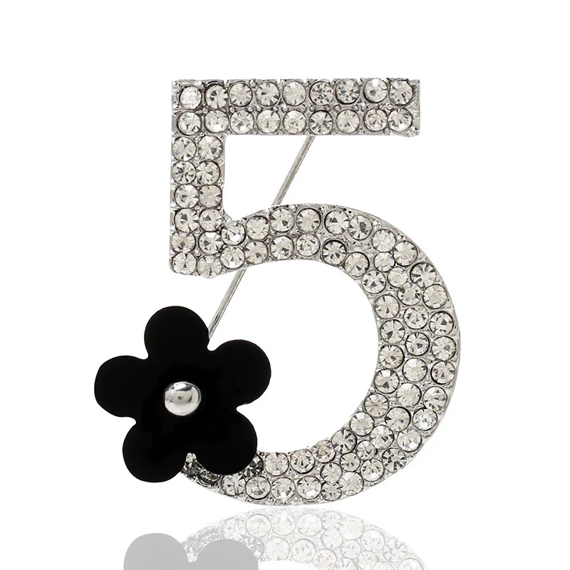 Pins Number 5 Rhinestone Korean Pearl Lapel Luxury Pin Women Gold Letter Brooch, 3 colors
Pins Number 5 Rhinestone Korean Pearl Lapel Luxury Pin Women Gold Letter Brooch, 3 colors