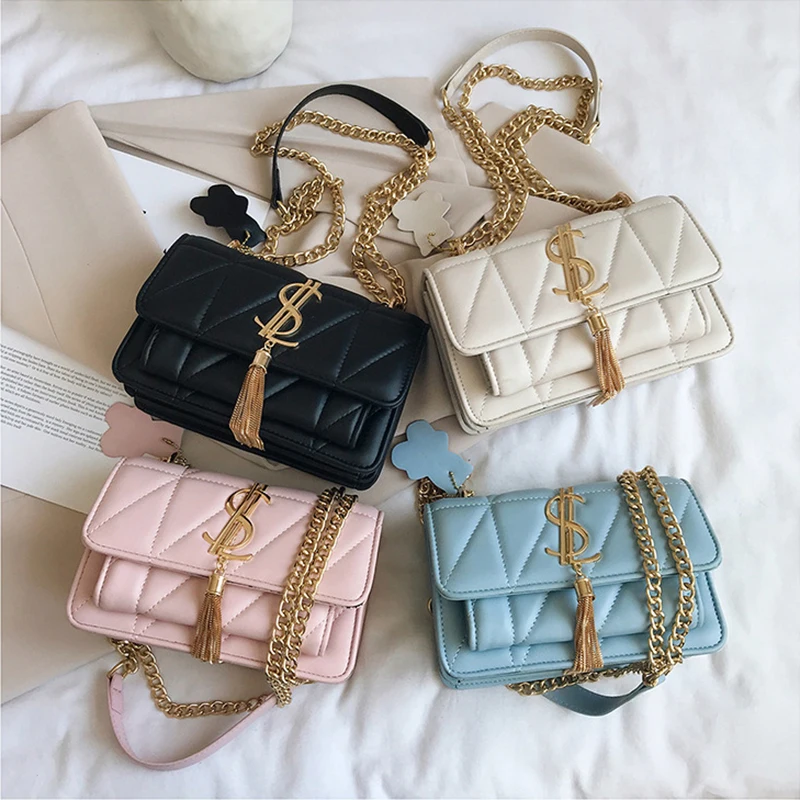 Quilted Chains Women Messenger Bag Tassel Designer Shoulder Bags Female Fashion Letter Handbag Luxury Brand Soft Crossbody Purse, As the picture shows
Quilted Chains Women Messenger Bag Tassel Designer Shoulder Bags Female Fashion Letter Handbag Luxury Brand Soft Crossbody Purse, As the picture shows