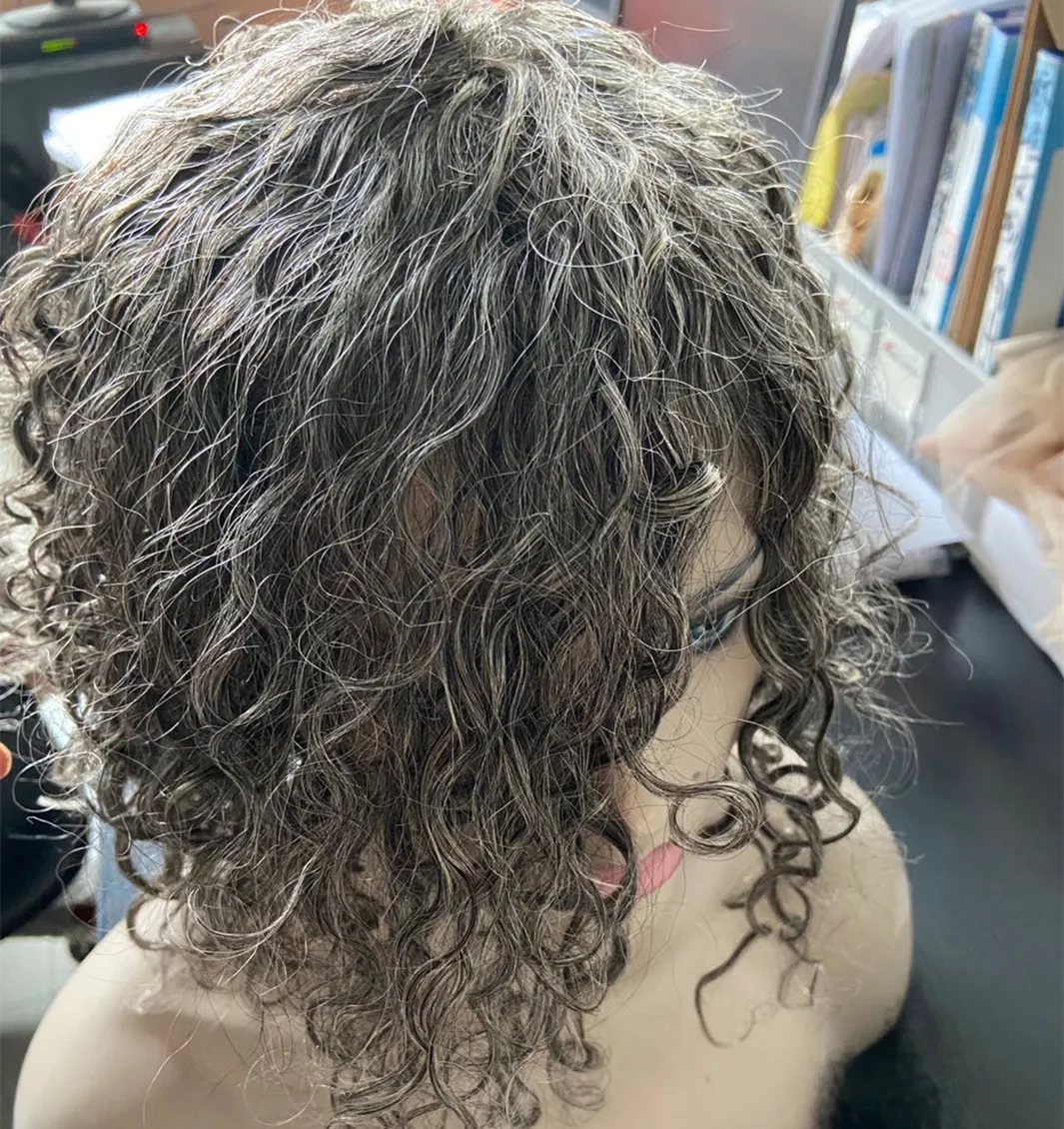 Factory Wholesale 3/4 Ombre Lace wig,Silver Grey Ombre machine made Wig Human Hair,Salt and pepper Human grey Hair Wig
Factory Wholesale 3/4 Ombre Lace wig,Silver Grey Ombre machine made Wig Human Hair,Salt and pepper Human grey Hair Wig