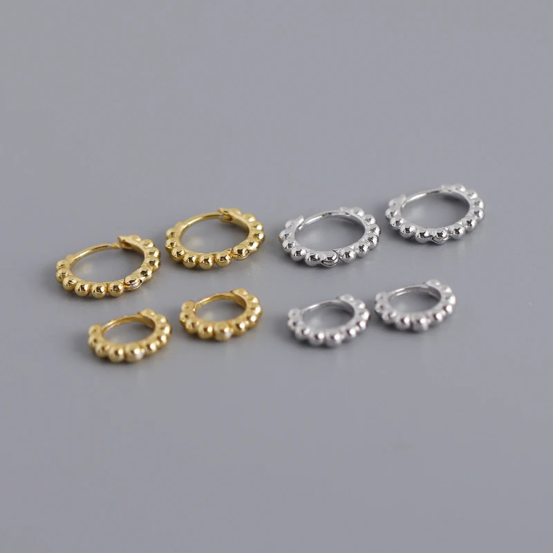 925 Sterling Silver Ball Hoop Earrings Delicate Ball Beaded Gold Hoop Earrings for women, Gold,silver
925 Sterling Silver Ball Hoop Earrings Delicate Ball Beaded Gold Hoop Earrings for women, Gold,silver