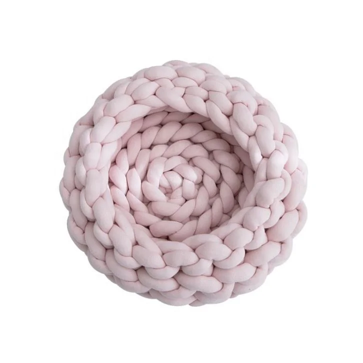 Cotton tube yarn Pet Nest Super Chunky Arm Knitting soft dog bed new design Giant Knitting Big waterproof luxury dog bed, Color card
Cotton tube yarn Pet Nest Super Chunky Arm Knitting soft dog bed new design Giant Knitting Big waterproof luxury dog bed, Color card