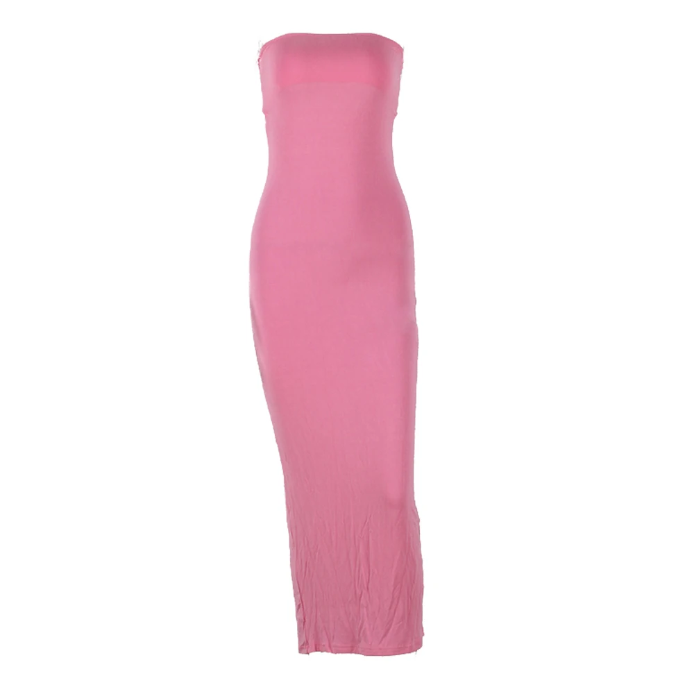 8610 Dresses Women Sexy Cotton Slim Strapless Solid Casual Robes 2021 Fashion Birthday Club Party Pink Split Maxi Skirts
8610 Dresses Women Sexy Cotton Slim Strapless Solid Casual Robes 2021 Fashion Birthday Club Party Pink Split Maxi Skirts