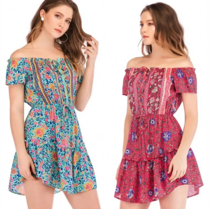 Spring 2021 new rayon print stretch waist print long dress with off-the-shoulder temperament summer 2021
Spring 2021 new rayon print stretch waist print long dress with off-the-shoulder temperament summer 2021