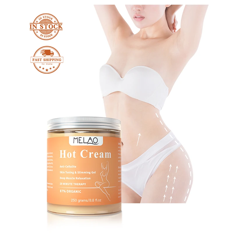 

MELAO Private label Shaper Body Wrap Hot Slimming Cream Gel Fat Burning Anti Cellulite Hot Cream Weight Loss, Transparent