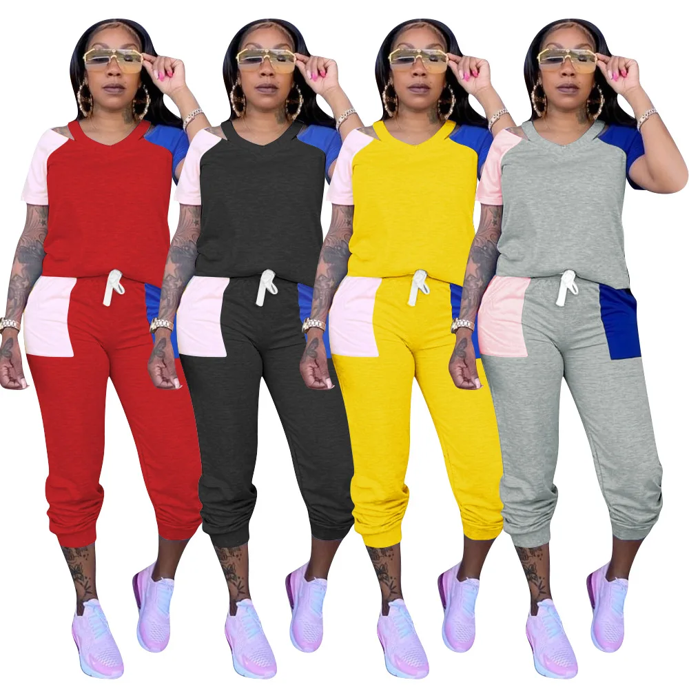 Tracksuit Women 2 Piece Outfits Festival Clothing Short Sleeve Top And Biker Shorts Sweat Suits Two Piece Set
Tracksuit Women 2 Piece Outfits Festival Clothing Short Sleeve Top And Biker Shorts Sweat Suits Two Piece Set