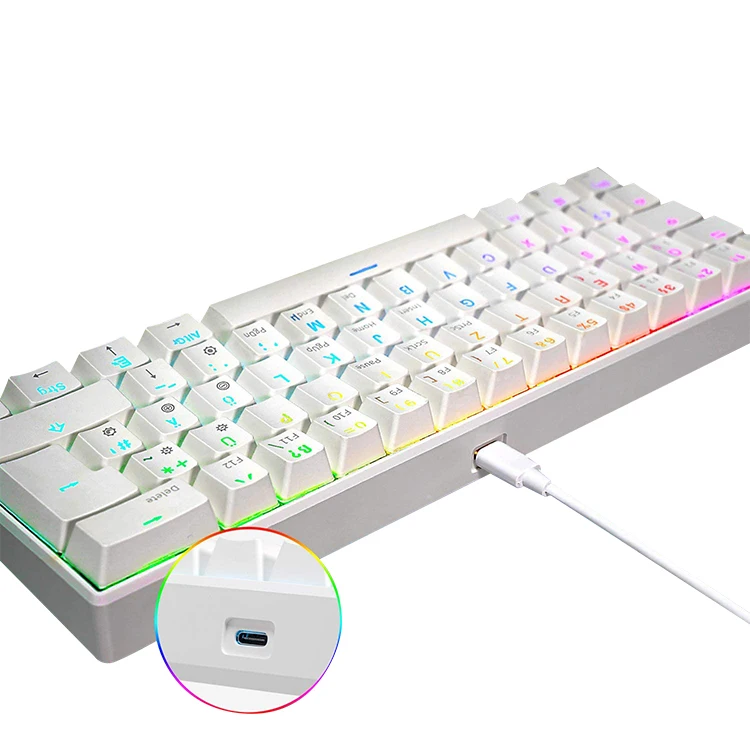 

Wholesale gaming keyboard good cheap gaming keyboards In Stock Wholesale Prices 61 Keys RGB Colorful Backlit Gaming Keyboard, Customized color
