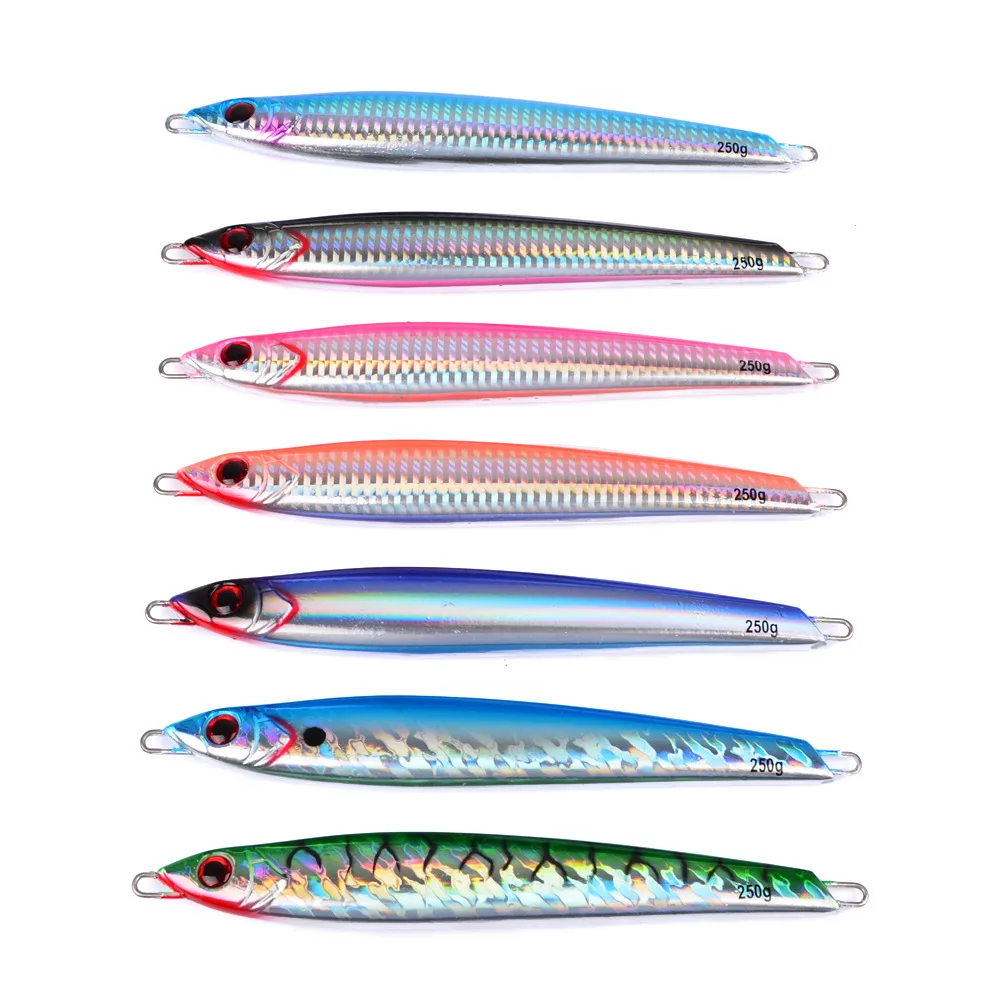 EASYPOO Wholesale 250g 17cm Deep Metal metal jig lure slow jigging fish salt water fishing lures, 7 colors
EASYPOO Wholesale 250g 17cm Deep Metal metal jig lure slow jigging fish salt water fishing lures, 7 colors