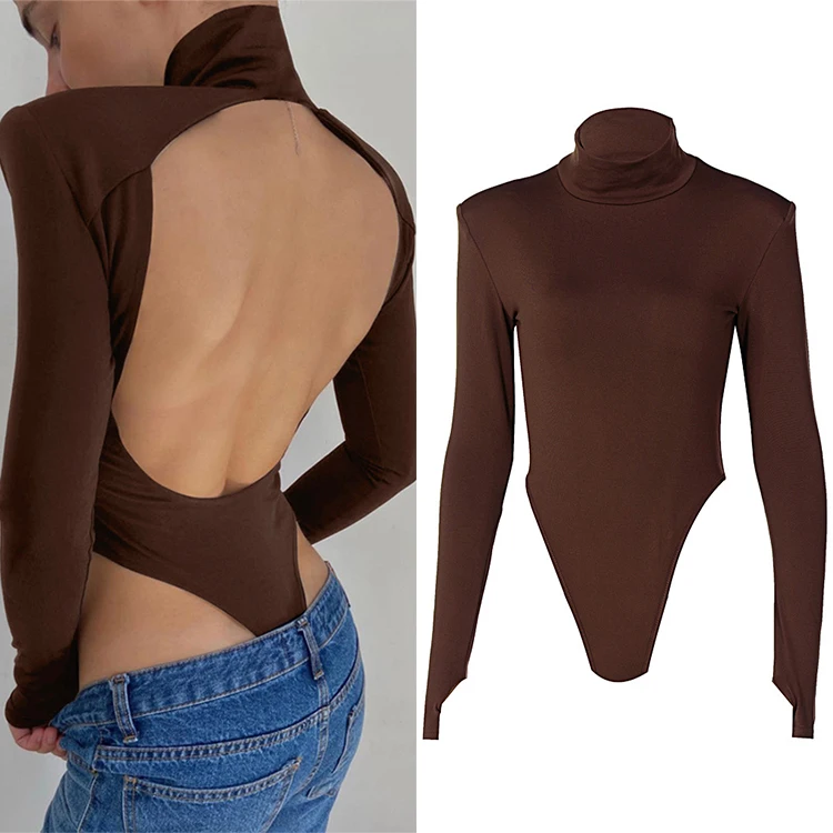 Elegant Autumn Winter Basic Top Women Long Sleeve Bodysuits Turtleneck Bodycon Sexy Party Backless Bodysuits
Elegant Autumn Winter Basic Top Women Long Sleeve Bodysuits Turtleneck Bodycon Sexy Party Backless Bodysuits