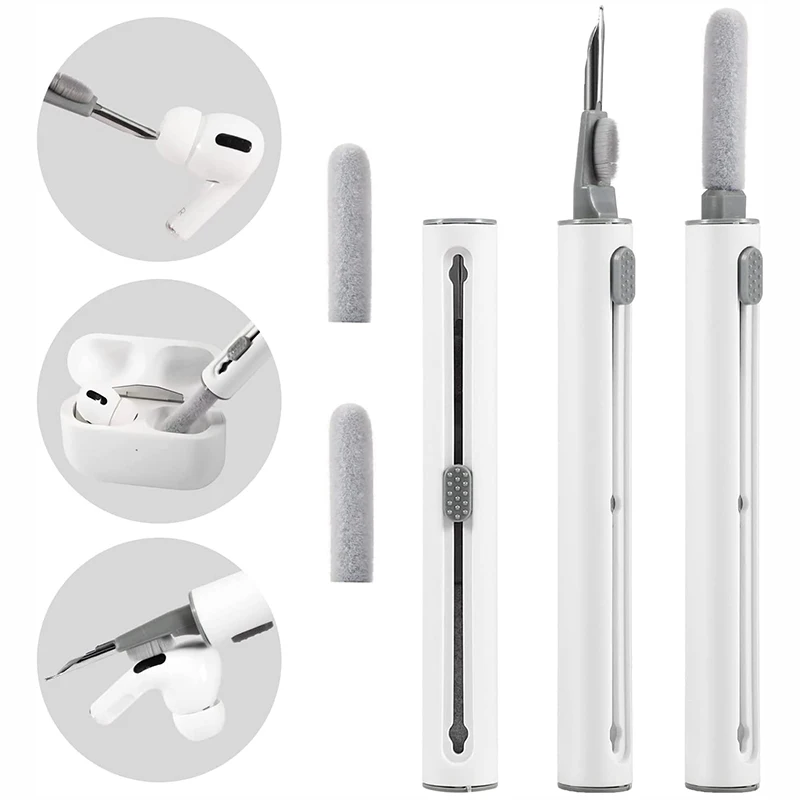 Portable Multifunctional Earbuds Cleaning Brush Keyboard Cleaning Pen Brush Computer Earphone Case Cleaning Tools, White
Portable Multifunctional Earbuds Cleaning Brush Keyboard Cleaning Pen Brush Computer Earphone Case Cleaning Tools, White