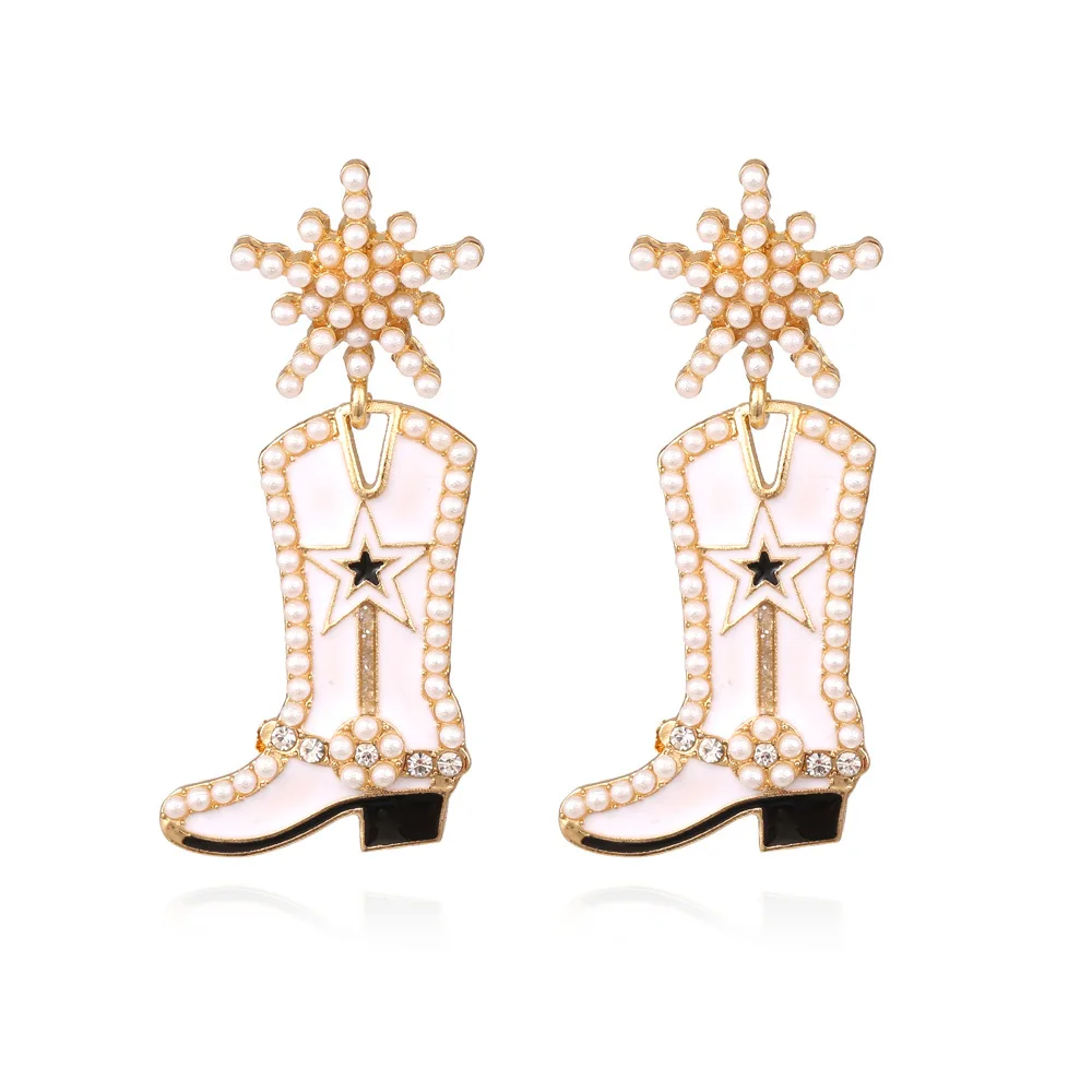 New Arrival Drip Oil Boots Creative Christmas Snowflake Pearl Earrings Jewelry Women 2024
New Arrival Drip Oil Boots Creative Christmas Snowflake Pearl Earrings Jewelry Women 2024