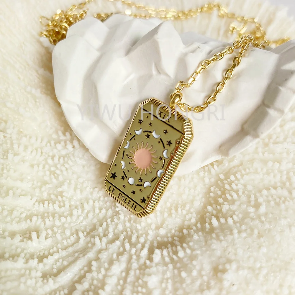 2021 Gold Tarot Cards must have Daily Basic Necklace with 18K Gold Pendant Necklace on Girl Stainless Steel Necklace
2021 Gold Tarot Cards must have Daily Basic Necklace with 18K Gold Pendant Necklace on Girl Stainless Steel Necklace
