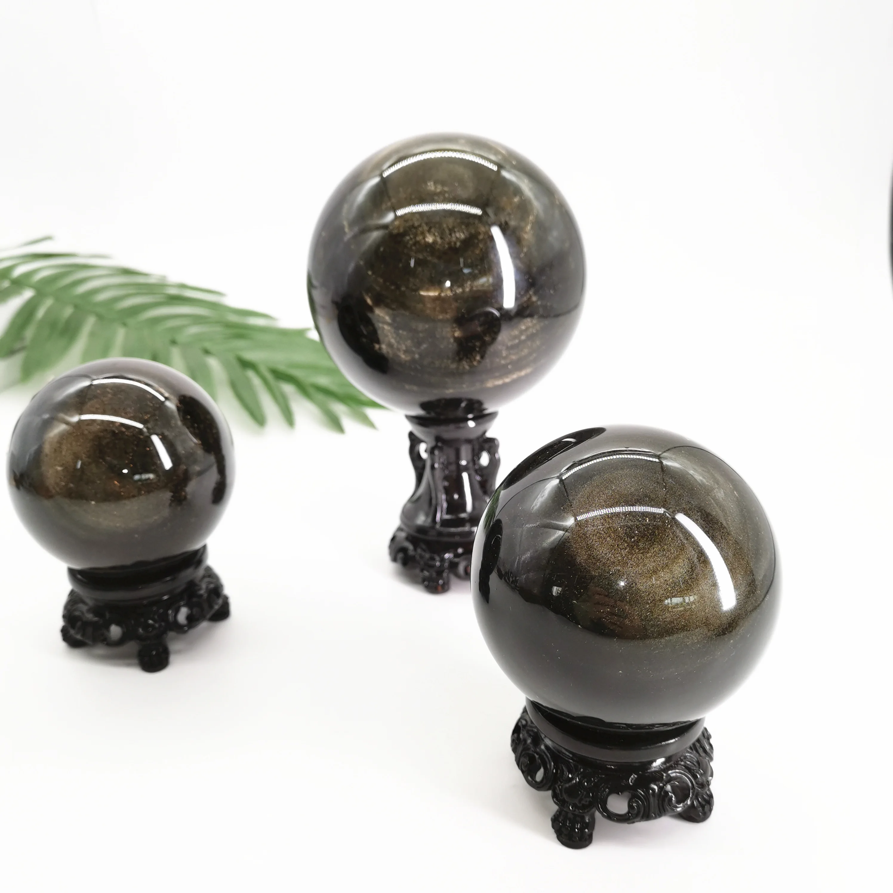 selling wholesale natural gemstone polished crystal ball gold