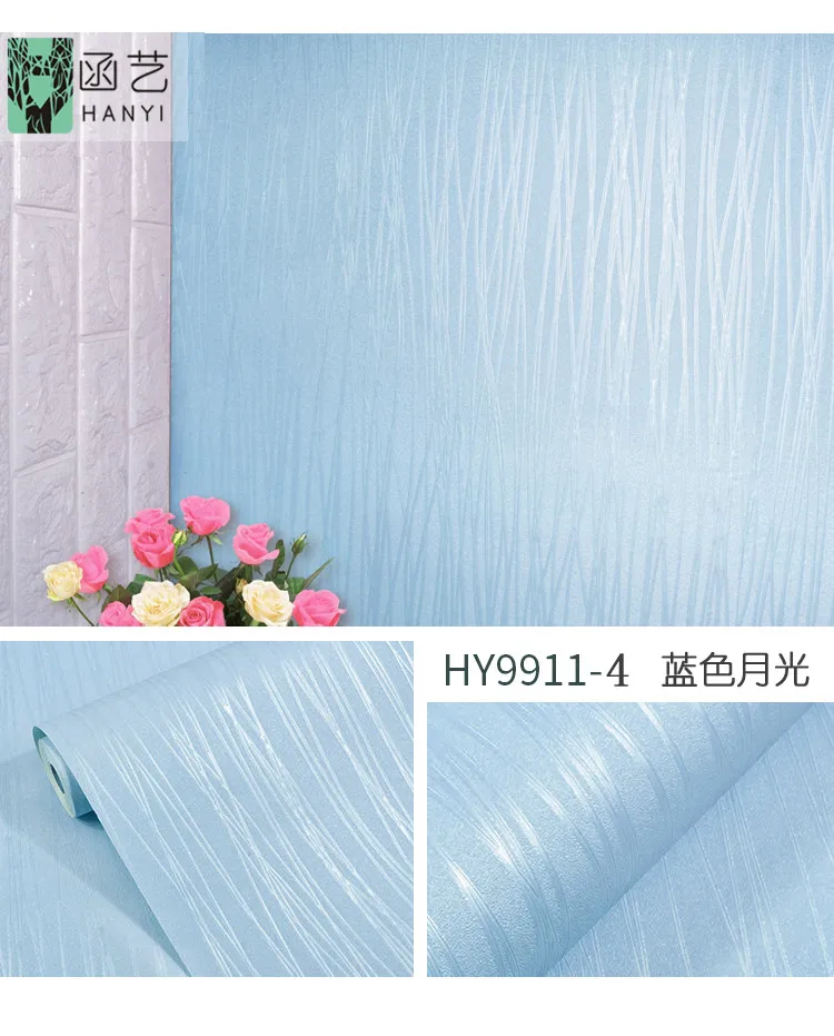 Solid Color PVC Waterproof Wall Sticker for Living Room Kids Room Vinyl Contact Paper Self adhesive Wallpapers for Bedroom Walls