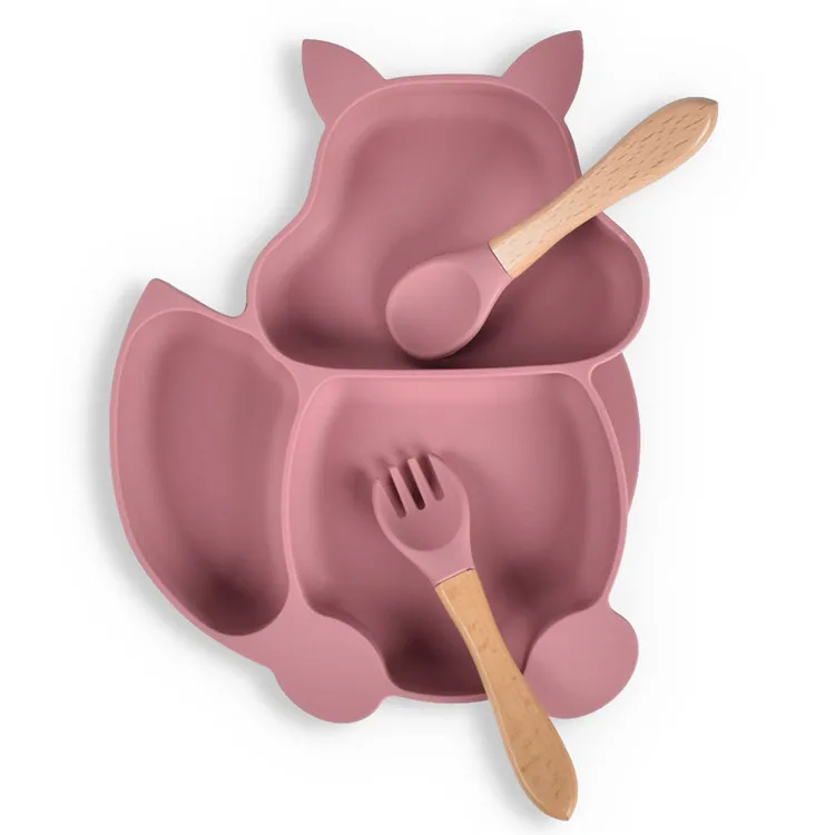 2021 New Wholesale Food Grade BPA Free Soft Silicone Baby Suction Squirrel Plate with Spoon and Fork
2021 New Wholesale Food Grade BPA Free Soft Silicone Baby Suction Squirrel Plate with Spoon and Fork