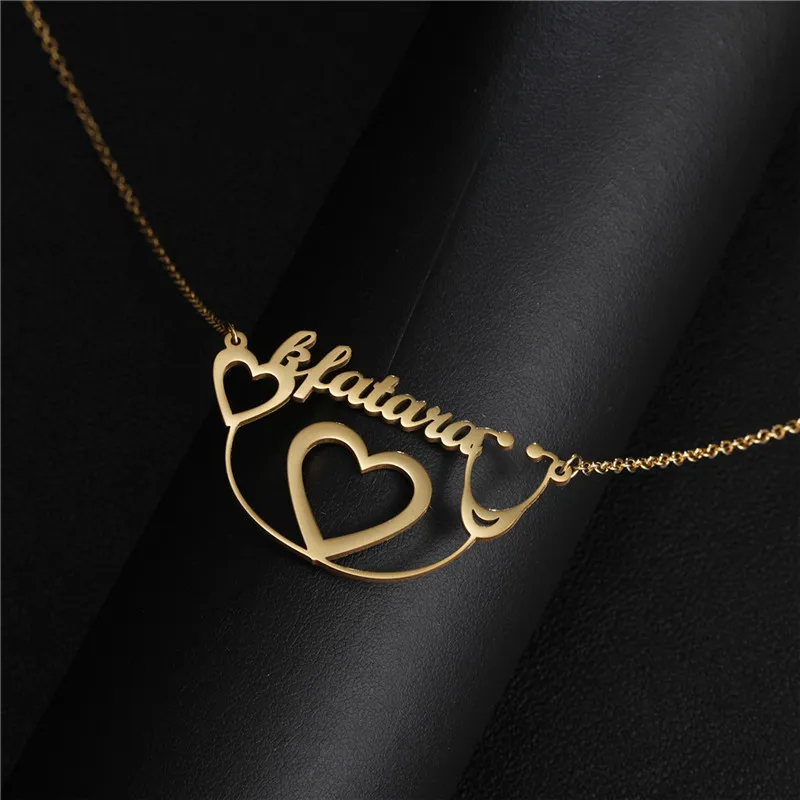 Hiphop Stainless Steel Heart Pendant Necklace Custom Name Pendants Necklaces Jewelry Love Couples Necklaces, As photo
Hiphop Stainless Steel Heart Pendant Necklace Custom Name Pendants Necklaces Jewelry Love Couples Necklaces, As photo
