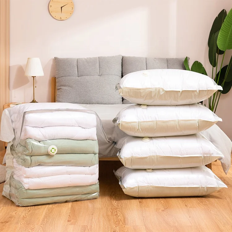 No Need Tool Pump Free Double Cube Design Compressed Packing Space Saver Seal Storage Vacuum Bags for Clothes
No Need Tool Pump Free Double Cube Design Compressed Packing Space Saver Seal Storage Vacuum Bags for Clothes
