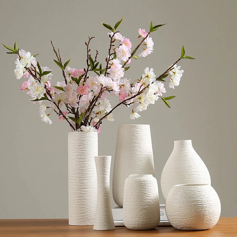 White Ceramic Vase Home Decoration Accessories Dry Flower Modern Minimalist Literary Vases for Flowers Ev Dekorasyon
White Ceramic Vase Home Decoration Accessories Dry Flower Modern Minimalist Literary Vases for Flowers Ev Dekorasyon