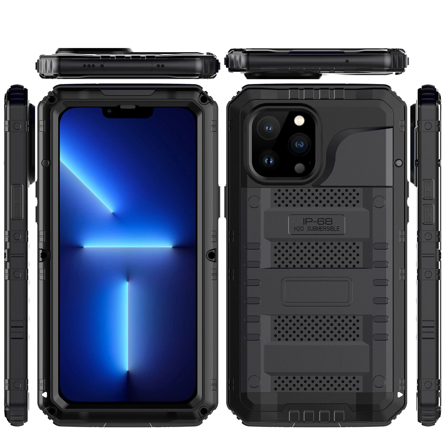 Four-Proof Outdoor Waterproof Drop-resistant Diving Phone Case for iPhone 11 12 13 Pro Max Dirt Shockproof Phone Case 
Four-Proof Outdoor Waterproof Drop-resistant Diving Phone Case for iPhone 11 12 13 Pro Max Dirt Shockproof Phone Case