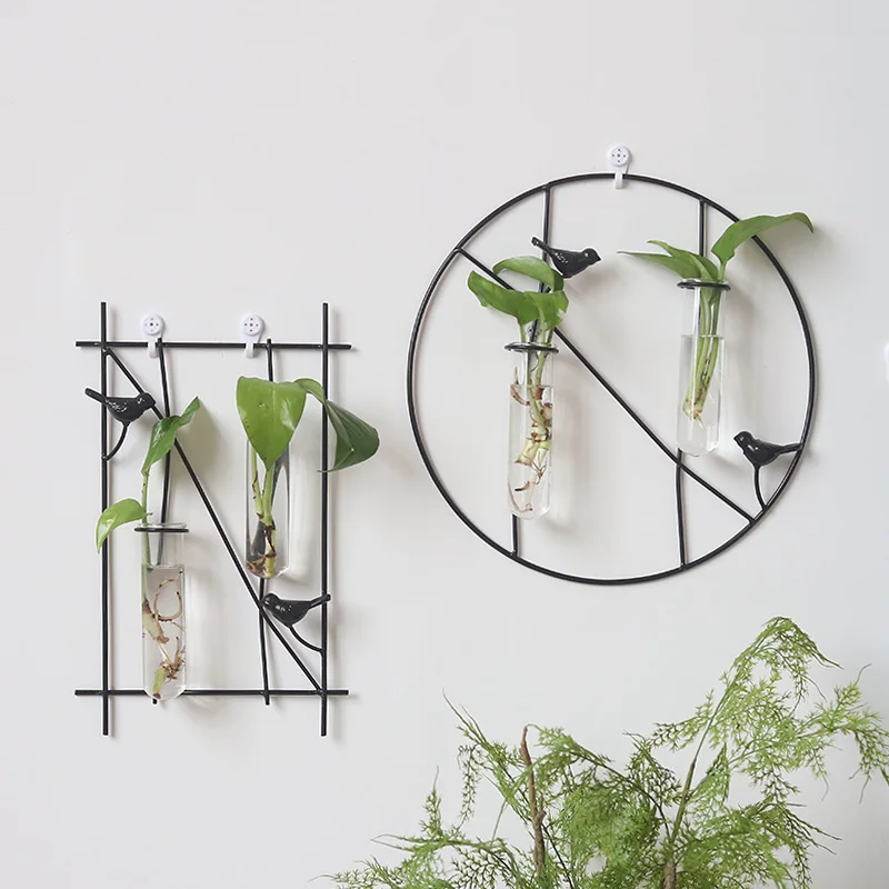 Simple metal bird green water hydroponic vase wall hanging Creative home wall decoration glass vase wall hanging, As photo
Simple metal bird green water hydroponic vase wall hanging Creative home wall decoration glass vase wall hanging, As photo
