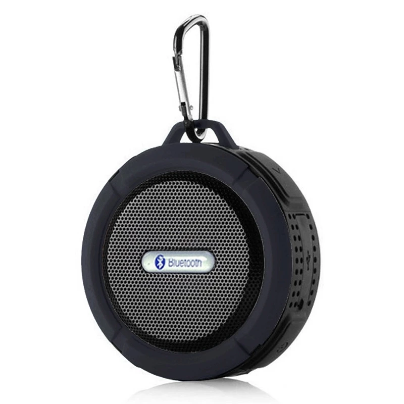 

2020 promotional outdoor IPX4 waterproof wireless C6 speaker with TF card customized logo