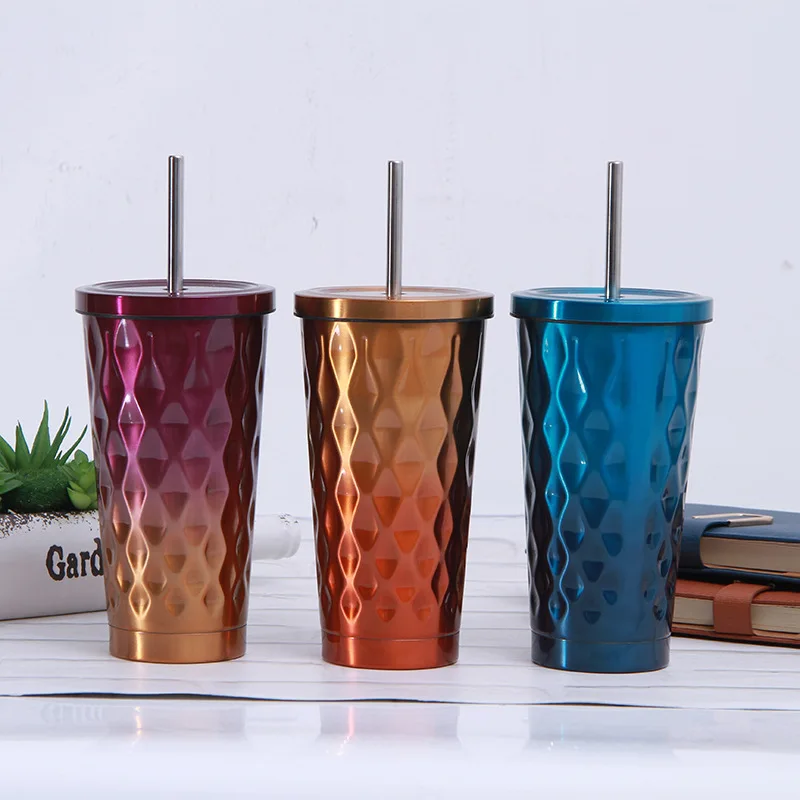 New gradient color stainless steel heat preservation outdoor car auto cup convenient straw cup with lid gift wholesale, Customized color
New gradient color stainless steel heat preservation outdoor car auto cup convenient straw cup with lid gift wholesale, Customized color