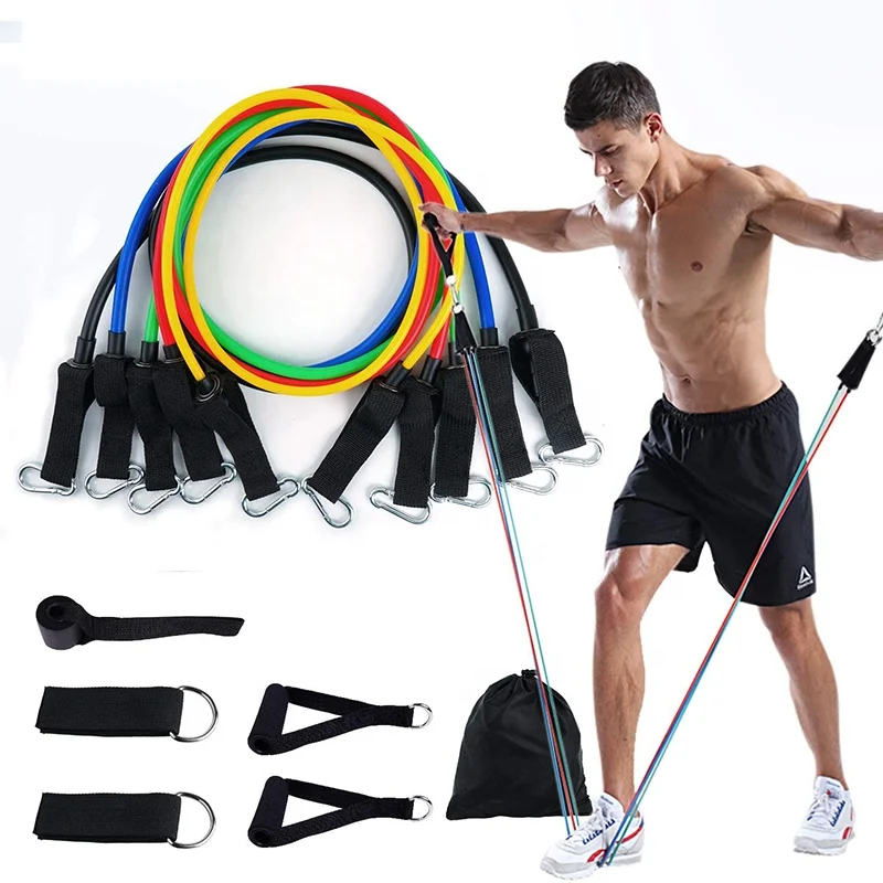New Sports Products Latex Tubing Exerciser 11 Pcs Latex Resistance Tube Training Bands
New Sports Products Latex Tubing Exerciser 11 Pcs Latex Resistance Tube Training Bands
