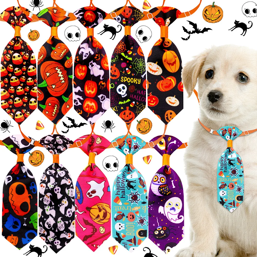 New Pet Dog Cat Bow Ties Halloween Assorted Festival Pet Bow Tie Collar Dog Grooming Accessories for Small Medium Dogs, Colorful
New Pet Dog Cat Bow Ties Halloween Assorted Festival Pet Bow Tie Collar Dog Grooming Accessories for Small Medium Dogs, Colorful