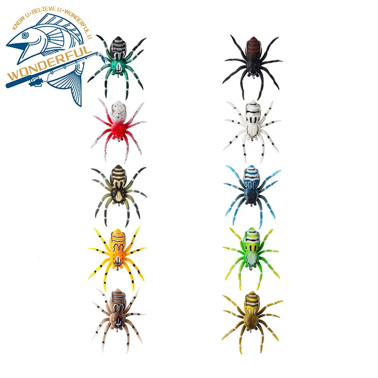 Hot sale Multicolor Artificial Bionic Rubber 70mm 6g Surface Top Water Floating Soft Spider Baits With Hooks
Hot sale Multicolor Artificial Bionic Rubber 70mm 6g Surface Top Water Floating Soft Spider Baits With Hooks