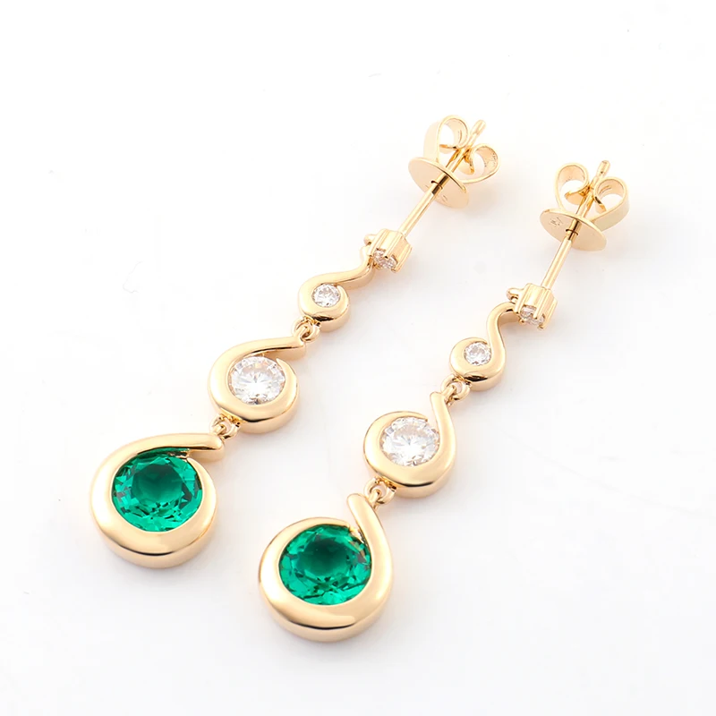 Emerald & Diamond Dangle Earrings Women's Drop Dangle Earrings Bridal fine jewelry 18k yellow gold Elegant Handmade Earrings
Emerald & Diamond Dangle Earrings Women's Drop Dangle Earrings Bridal fine jewelry 18k yellow gold Elegant Handmade Earrings