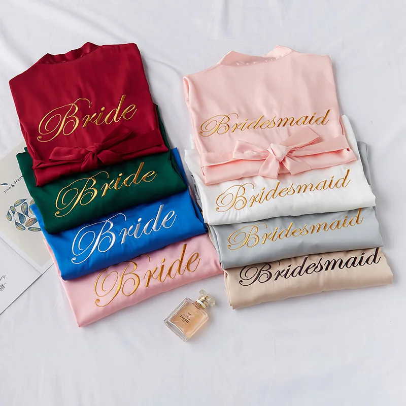 T-326 Sexy Bridesmaid silk kimono robes for women Wedding Bride Bridesmaid Chiffon Sleepwear, Stock with 10 colors
T-326 Sexy Bridesmaid silk kimono robes for women Wedding Bride Bridesmaid Chiffon Sleepwear, Stock with 10 colors