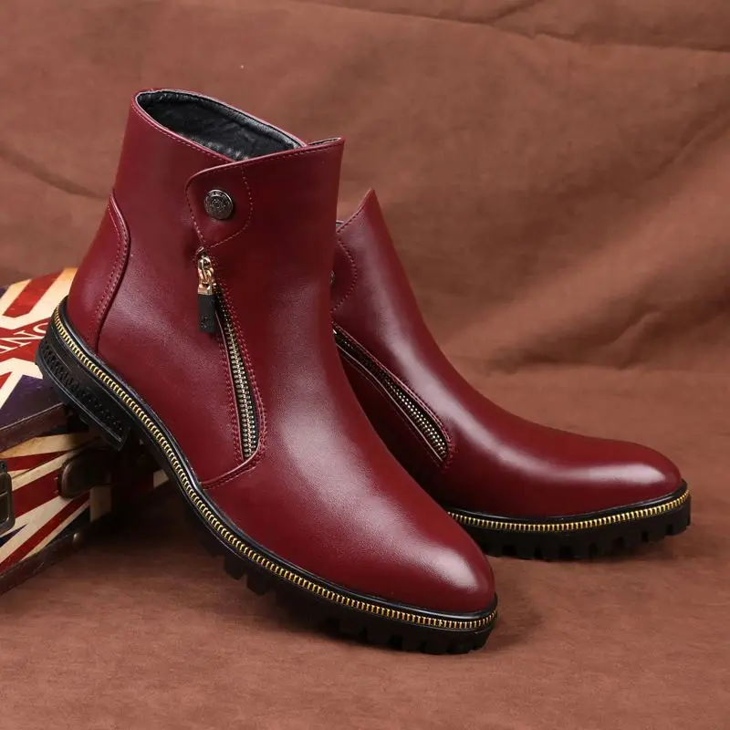 Fashion Men Leather Boots Formal Business Shoes Dress Soft Leisure Pointed Ankle Boots Work Moccasins Flat
Fashion Men Leather Boots Formal Business Shoes Dress Soft Leisure Pointed Ankle Boots Work Moccasins Flat