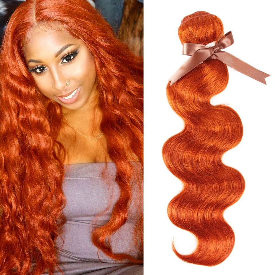 Orange Blonde Color Brazilian Body Wave Hair Weave Bundles 8 To 28 Inches Hair Extension, Natural colors
Orange Blonde Color Brazilian Body Wave Hair Weave Bundles 8 To 28 Inches Hair Extension, Natural colors