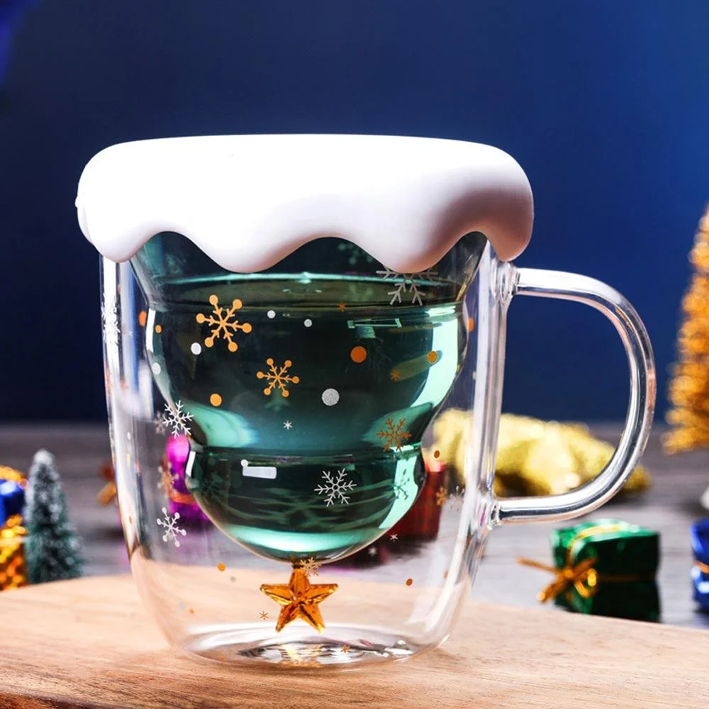 Double Anti-Scalding Glass Water Cup 3D Christmas Tree Star Pattern Tea Cup Double Glass Milk Juice Cup
Double Anti-Scalding Glass Water Cup 3D Christmas Tree Star Pattern Tea Cup Double Glass Milk Juice Cup