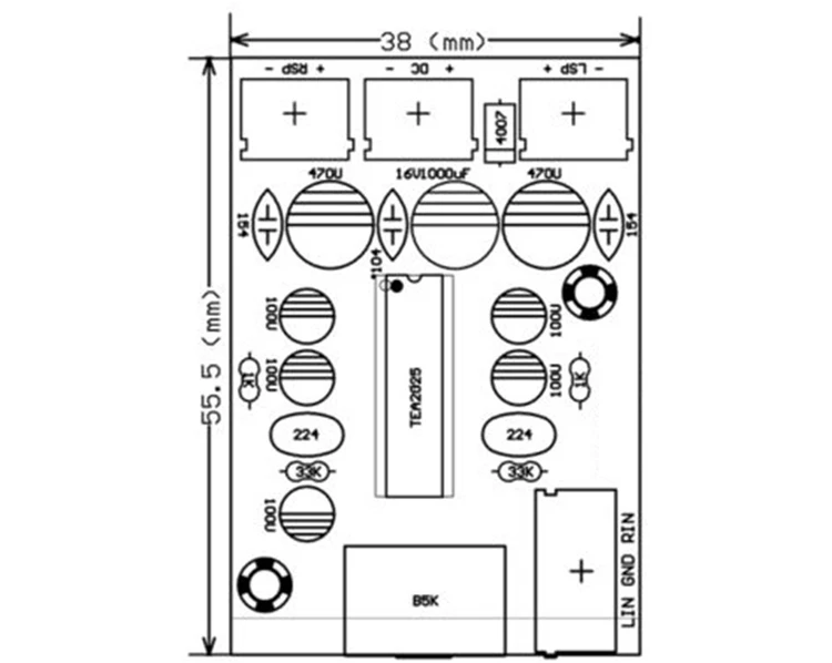 Taidacent Tea2025b Amplificador De Circuito Mini Amplificador De