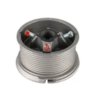Custom Cheap 4x8 Sectional Industrial Garage Door Aluminum Cable Drum
