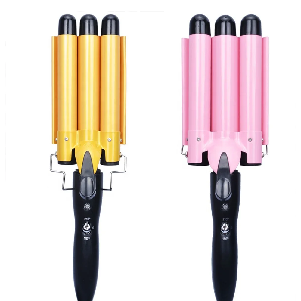 2020 New Product Korean Egg Roll Head Warming 3 Barrel Ceramic Electric Hair Curler Automatic LED Display Big Wave Hair Curler, Black/yellow/pink/gold
2020 New Product Korean Egg Roll Head Warming 3 Barrel Ceramic Electric Hair Curler Automatic LED Display Big Wave Hair Curler, Black/yellow/pink/gold